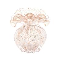 Vaso De Vidro Italy Dourado 13,5 X 14 Cm Lyor - 2