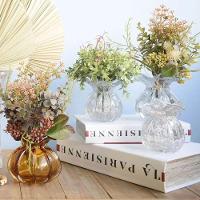 Vaso De Vidro Italy Dourado 13,5 X 14 Cm Lyor