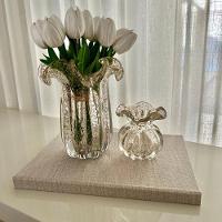 Vaso De Vidro Italy Dourado 13,5 X 14 Cm Lyor - 5