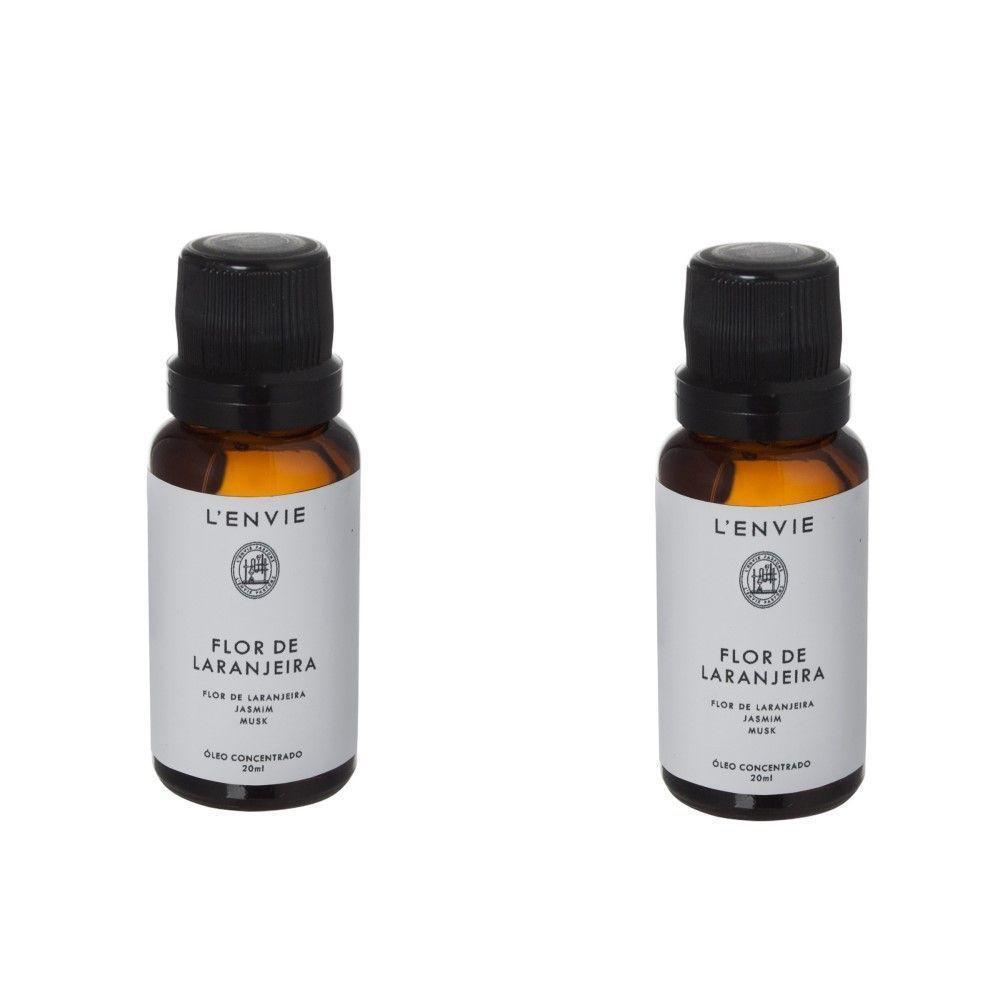 Kit 02 óleos Concentrado Flor De Laranjeira 20ml Lenvie - 1