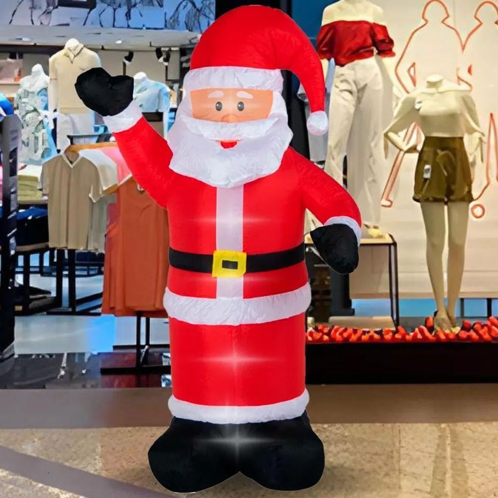 Papai Noel De Natal Gigante Inflavel 2,40 Metros Natalino Decorativo - 7