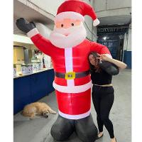 Papai Noel De Natal Gigante Inflavel 2,40 Metros Natalino Decorativo