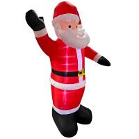 Papai Noel De Natal Gigante Inflavel 2,40 Metros Natalino Decorativo - 6