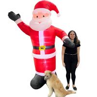 Papai Noel De Natal Gigante Inflavel 2,40 Metros Natalino Decorativo - 10