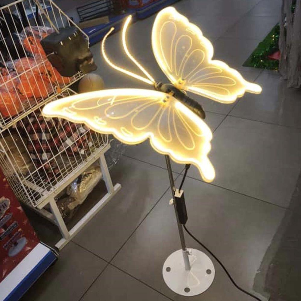 Borboleta Led Com Movimento Decoraçao Natal Bate Asa Casamento Festa Evento Enfeite Sofisticado Festividades - 4