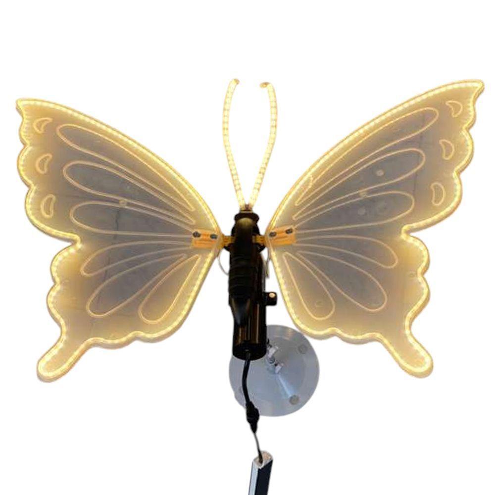 Borboleta Led Com Movimento Decoraçao Natal Bate Asa Casamento Festa Evento Enfeite Sofisticado Festividades - 9