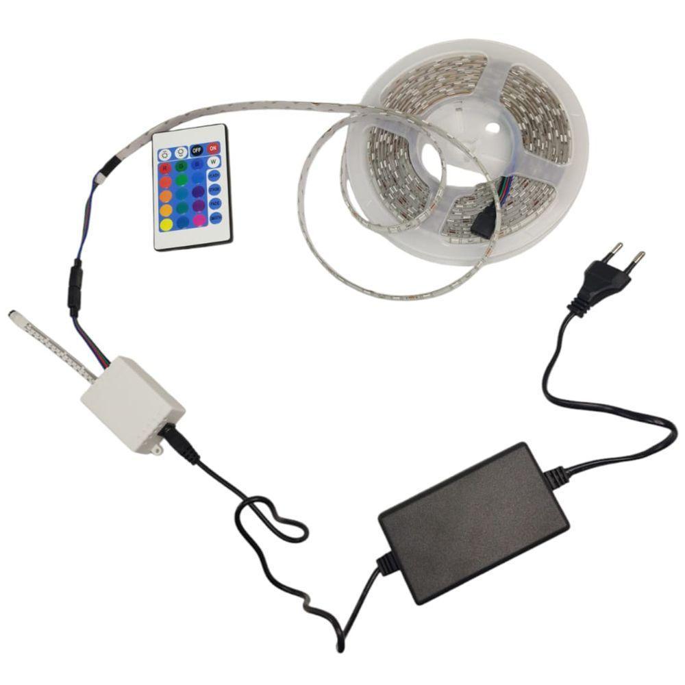 Fita De Led Rgb 5 Metros Natal Ornamentaçao Controle Wireless (ja80513) - 4