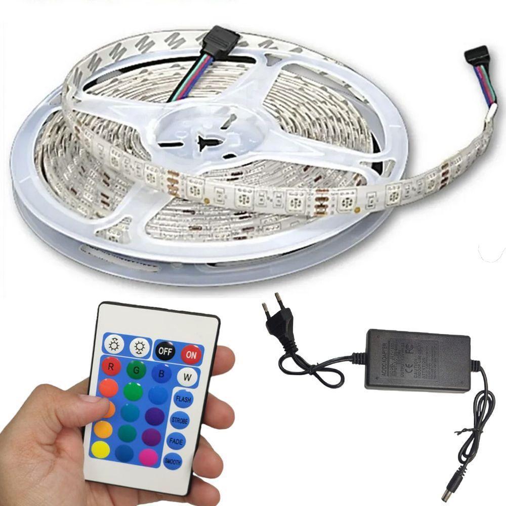 Fita De Led Rgb 5 Metros Natal Ornamentaçao Controle Wireless (ja80513) - 9