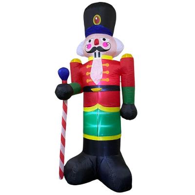 Boneco Quebra Nozes Inflavel Gigante 2m40cm Natal Led Chumbo Natalino