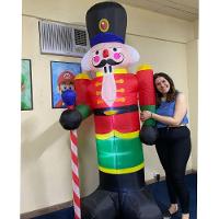 Boneco Quebra Nozes Inflavel Gigante 2m40cm Natal Led Chumbo Natalino - 6