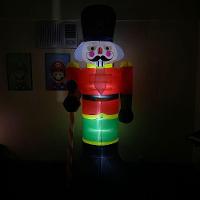 Boneco Quebra Nozes Inflavel Gigante 2m40cm Natal Led Chumbo Natalino - 7