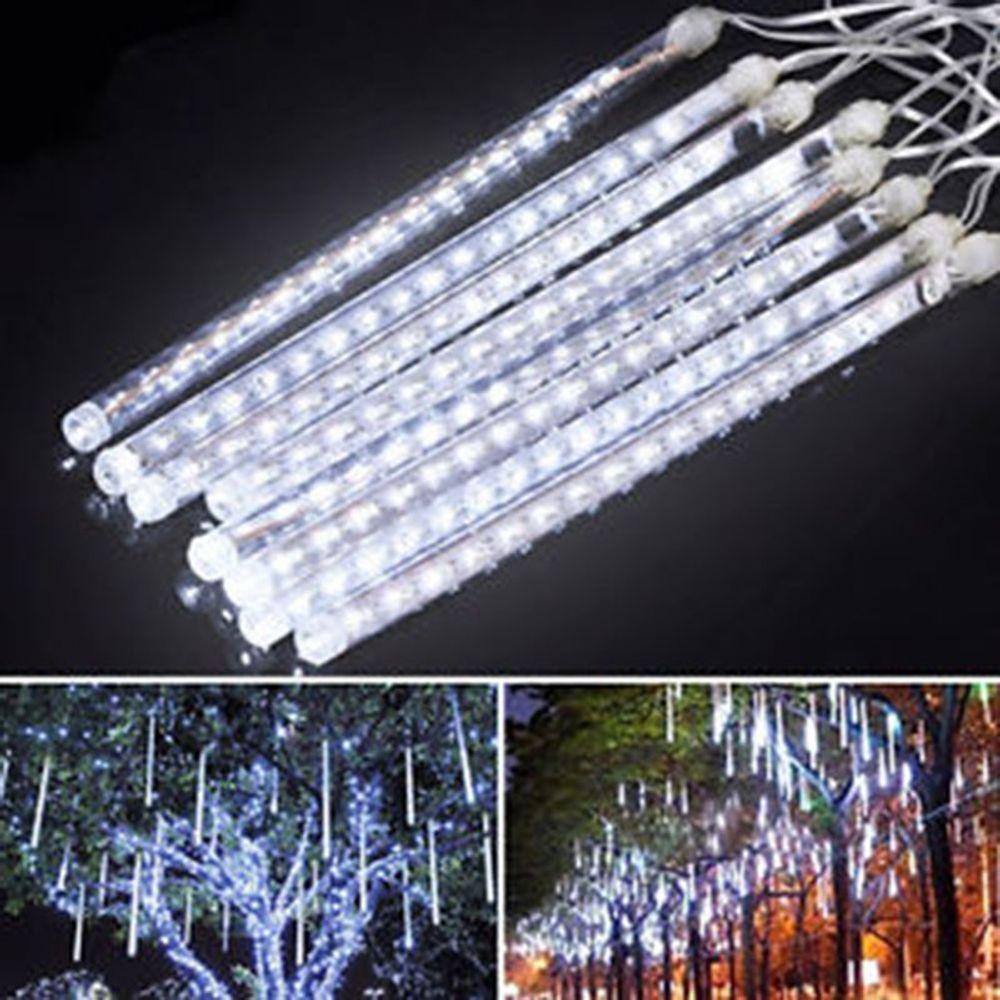 Tubo Cascata Pisca Pisca Natal Queda De Neve Snow Fall 96 Leds Meteoro - 4