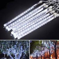 Tubo Cascata Pisca Pisca Natal Queda De Neve Snow Fall 96 Leds Meteoro