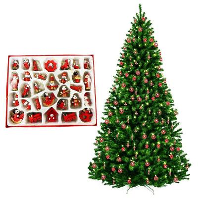 Enfeites Para Arvore De Natal Madeira Bonecos Decoração Natalino Sala Casa Ornamentação Festas Fim De Ano