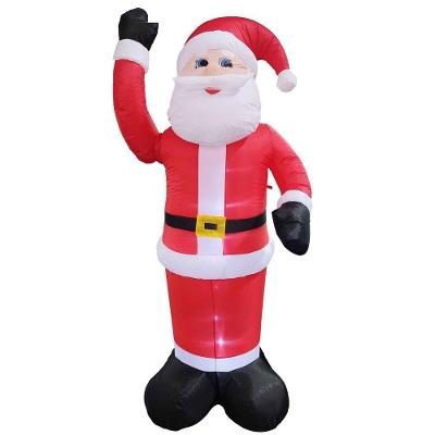 Papai Noel Inflavel Eletrico Natal Com Braço Mecanico Gigante 2.40 Metros Led Luz Decoração Natalino Festas Fim De Ano