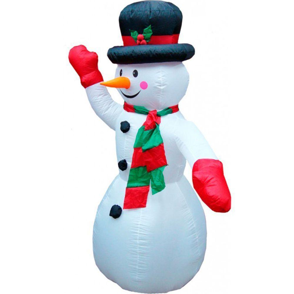 Boneco De Neve Natal Natalino 1 Metros E 80 Cm Inflavel Decoracao - 4