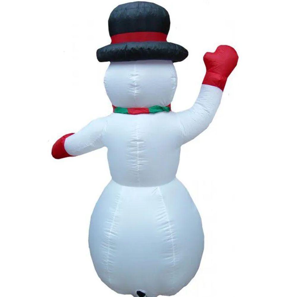 Boneco De Neve Natal Natalino 1 Metros E 80 Cm Inflavel Decoracao - 7