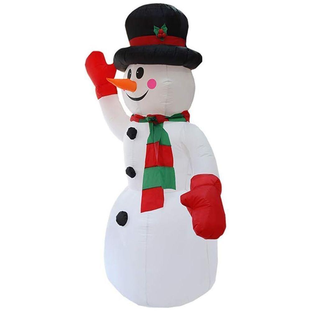 Boneco De Neve Natal Natalino 1 Metros E 80 Cm Inflavel Decoracao - 8