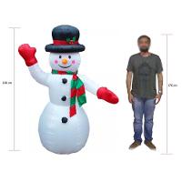 Boneco De Neve Natal Natalino 1 Metros E 80 Cm Inflavel Decoracao - 3