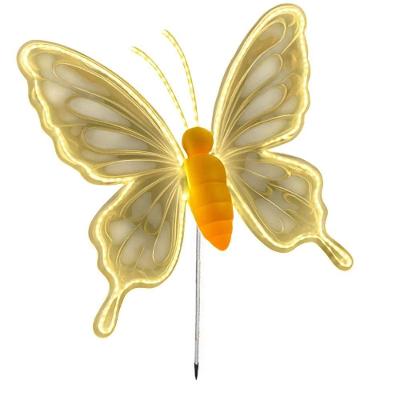Borboleta Led Movimento Bate Asa Decoraçao Natal Aniversario Evento Casamento Enfeite Gramado Quintal Jardim Moderno