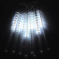 Kit 10 Unidades Cascata Tubo Pisca Pisca Chuva De Gelo Meteoro 96 Leds Branco Natal (ntn2128x127v) - 3