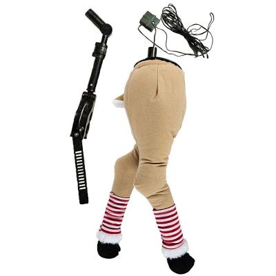 Pernas Rena Natal Arvore Natalina Movimenta Flexivel Enfeite Casa Loja Janela Vitrine Cenario Divertido Decoraçao