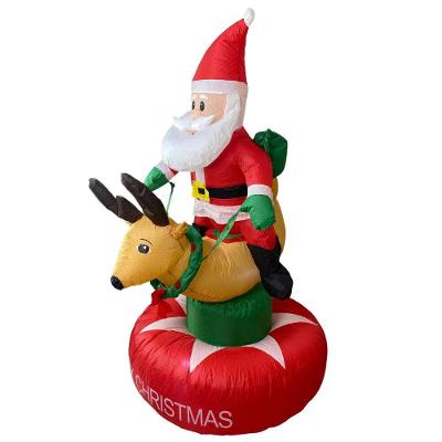 Boneco Inflavel De Natal Papai Noel Rena Natalino Gigante Decoraçao Loja Shopping Evento Fim De Ano Hall Entrada Vitrine