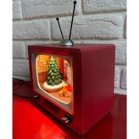 Enfeite Televisao Natal Papai Noel Arvore Natalina Decoraçao Musica Som Led Iluminaçao Mesa Recepçao Casa Fim De Ano - 3