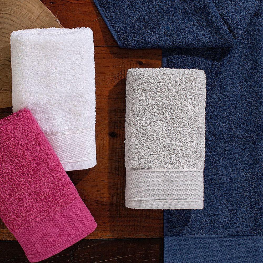 Toalha De Academia 100% Algodão 30x80cm 400g-m² Atlântica Off White - 3