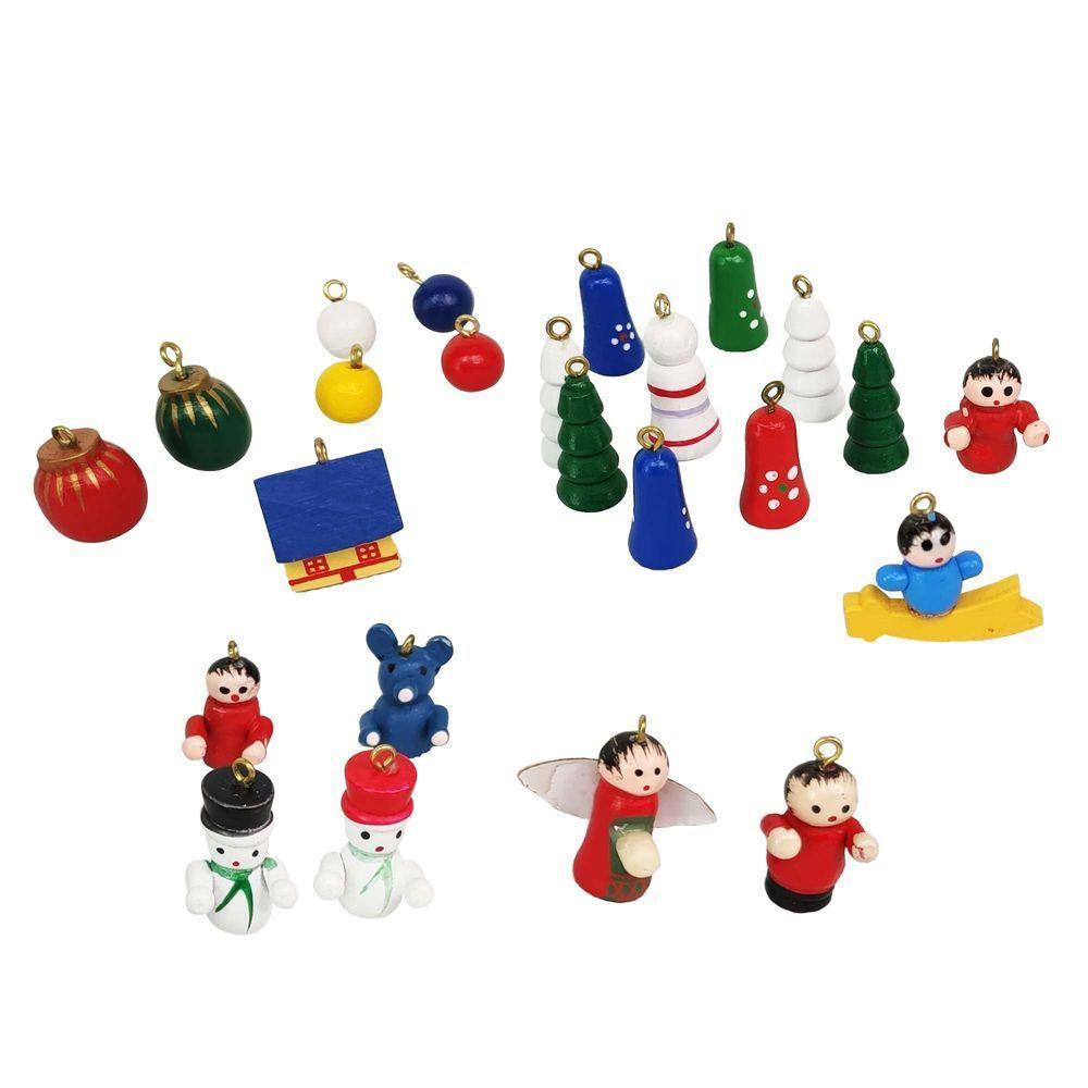 Coleçao Natal Bonequinhos Natalino Mini Arvore Madeira (919) - 8