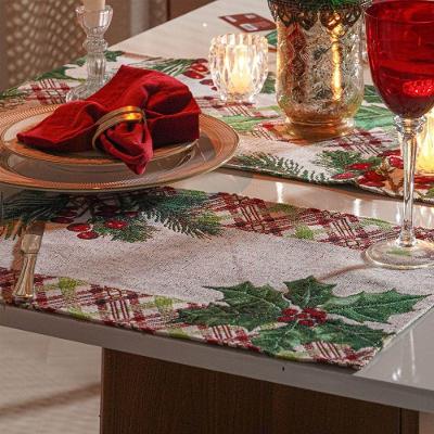 Jogo 2 Americanos Decorativos Natalino 33x48cm Pinheiro De Natal