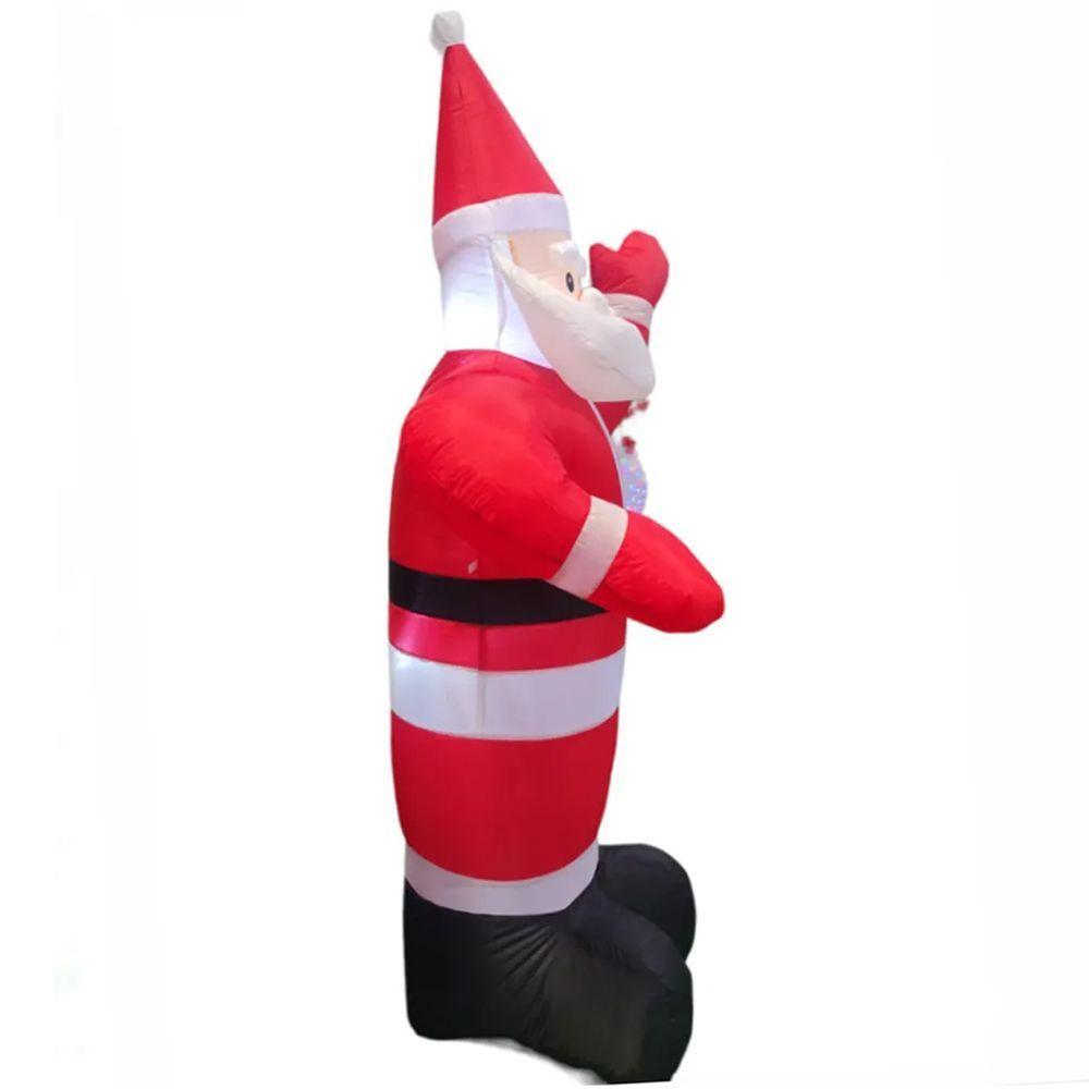 Papai Noel Inflavel Gigante 1,80 Decorativo De Natal Natalino (pw102) - 3