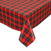 Toalha Pronta Glitter Natal Xadrez 1.40x2.20m - Uzoo Toalha Pronta Glitter 1.40x2.20m Natal Xadrez 6340a - 2