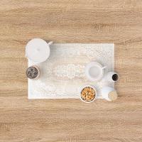 Jogo Americano Crochê Branco 45x30cm - Uzoo Servico Americano Croche 30x45cm Branco Fl-1611 - 2