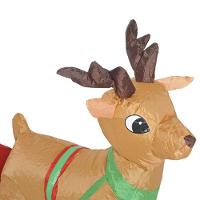 Papai Noel Com Rena Inflavel De Natal Decorativo No Treno - 5