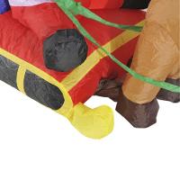 Papai Noel Com Rena Inflavel De Natal Decorativo No Treno - 8