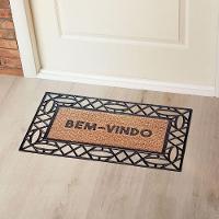 Capacho De Poa Fibra Emborrachado Frame Losangos 75x45cm - Uzoo Capacho Fibra Emborrachado Frame 75x45cm Losangos - 2