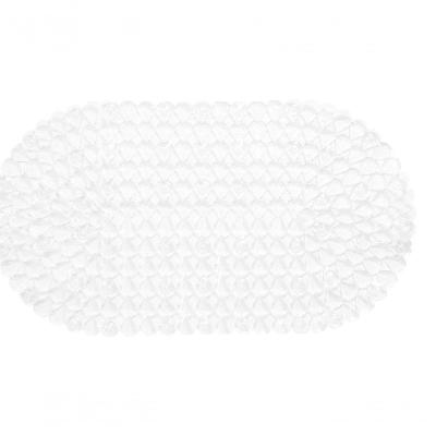 Tapete Antiderrapante De Box Oval Diamante 67x37cm - Uzoo Tapete De Box Aqua Oval 67x37cm Diamante Incolor 6737