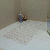 Tapete Antiderrapante De Box Cristal Retangular 67x35cm - Uzoo Tapete De Box Retangular 67x35 Cm Cristal - 1