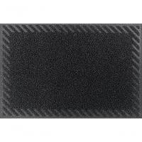 Capacho De Poa Vinílico Diagonale Preto Black 90x60cm - Uzoo Capacho Vinilico Diagonale 90x60cm Preto Black - 1