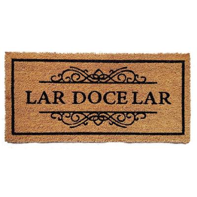 Capacho De Poa Fibra De Coco Slim Lar Doce Lar 70x33cm - Uzoo Capacho Fibra De Coco Slim Rt 70x33cm Lar Doce Lar