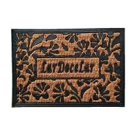 Capacho De Poa Fibra Emborrachado Panamá Floral 60x40cm - Uzoo Capacho Fibra Emborrachado Panama 60x40cm Floral - 1