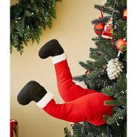 Pernas De Papai Noel Natal Arvore Natalina Com Movimento Flexivel Decoraçao Festa Fim De Ano Confraternizaçao Enfeite - 7