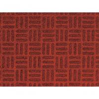 Capacho Textura Quadriculada Com Borda Fenice Vermelho 69x39cm - Uzoo Tapete Fenice Liso 69x39cm Vermelho - 3