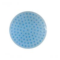 Tapete Antiderrapante De Boxa Azul Cristal Redondo 50cm - Uzoo Tapete De Box Aqua Redondo 50x50cm Azul Cristal 5050 - 1