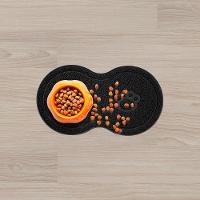 Tapete Pet Comedouro Vinílico Gato Preto 46x26cm - Uzoo Tapete Pet Vinilico 46x26cm Comida-agua Gato Preto Rj-4626 B - 2