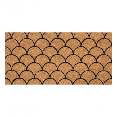 Capacho De Poa Fibra De Coco Slim Escamas 70x33cm - Uzoo Capacho Fibra De Coco Slim Rt 70x33cm Escamas Kls3