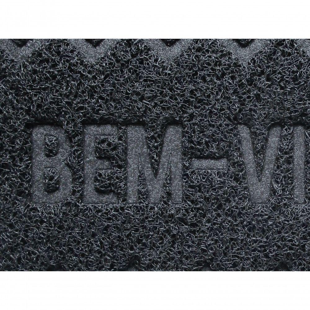 Capacho Vinílico Zig Zag Grafite Dark Gray 60x40cm - Uzoo Capacho Vinilico Zigzag 60x40cm Grafite Dark Gray - 3