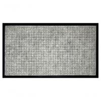 Capacho Fenice Texturas Pastilhas Cinza Grey 70x40cm - Uzoo Tapete Fenice Texturas 70x40cm Pastilhas Cinza Cf-mp08 Grey - 1