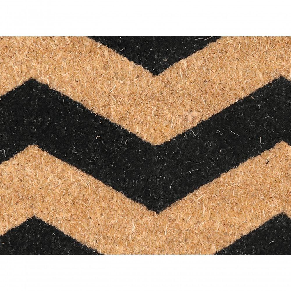 Capacho De Poa Fibra De Coco Slim Zig Zag 70x33cm - Uzoo Capacho Fibra De Coco Slim Rt 70x33cm Zigzag Kls1 - 3